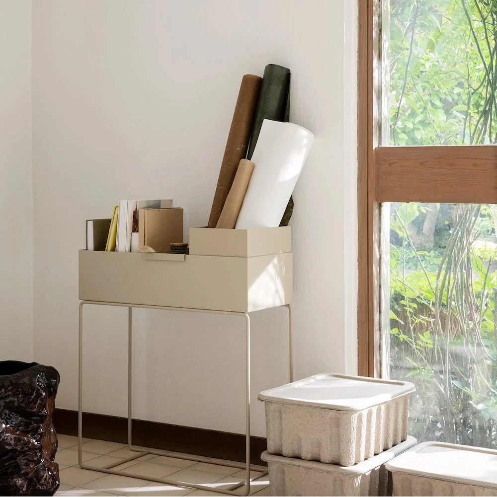 Aufbewahrungsbox Groß – Paper Pulp 2er Set von ferm LIVING –