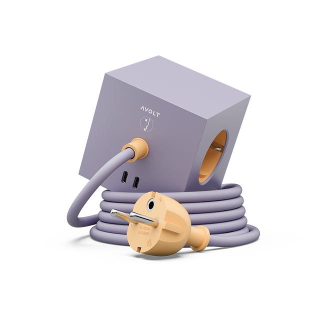 Avolt Square 1 Bauhaus-Archiv Lavender Glow USBC 1,8m