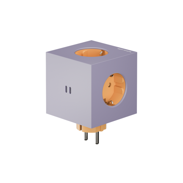 Avolt Square 2 Lavender Glow Bauhaus Archiv Steckdosenleiste USBC