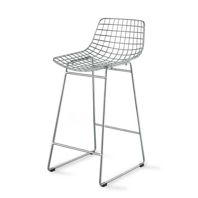 Barstuhl Metall Wire Chrom - HK Living