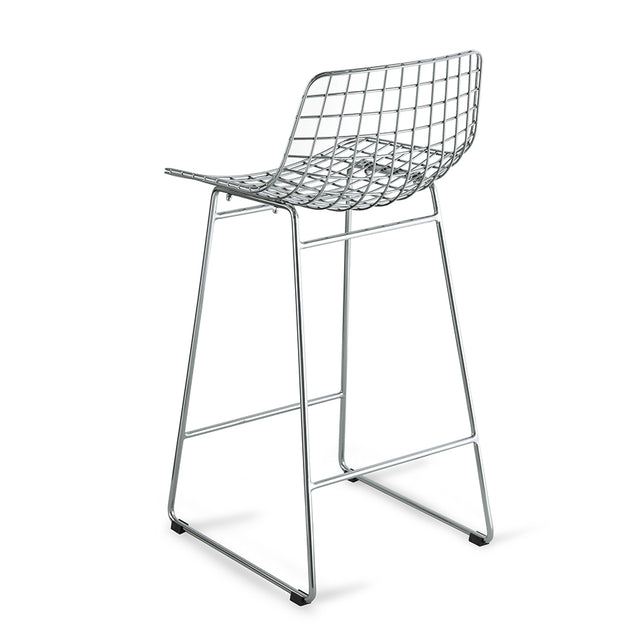 Barstuhl Metall Wire Chrom - HK Living
