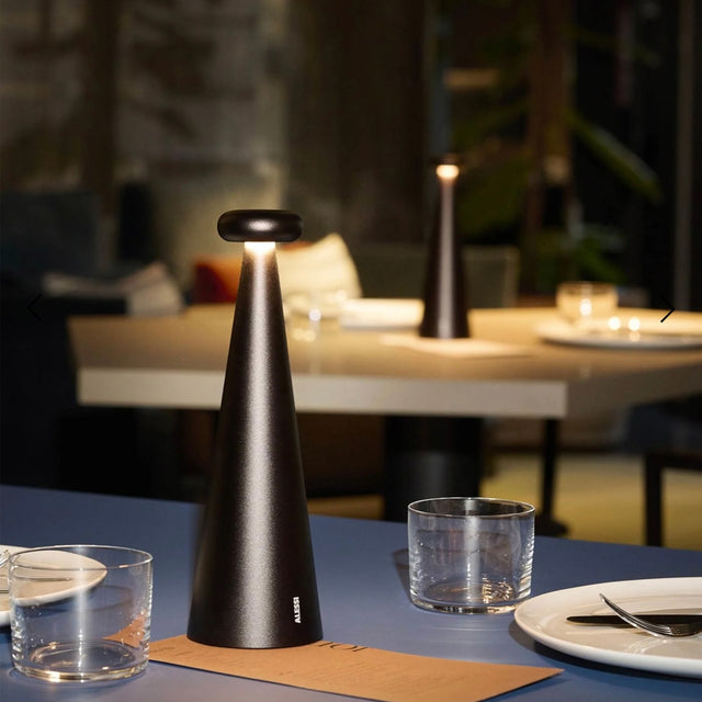 Bedin tragbare Akkuleuchte Braun - Alessi