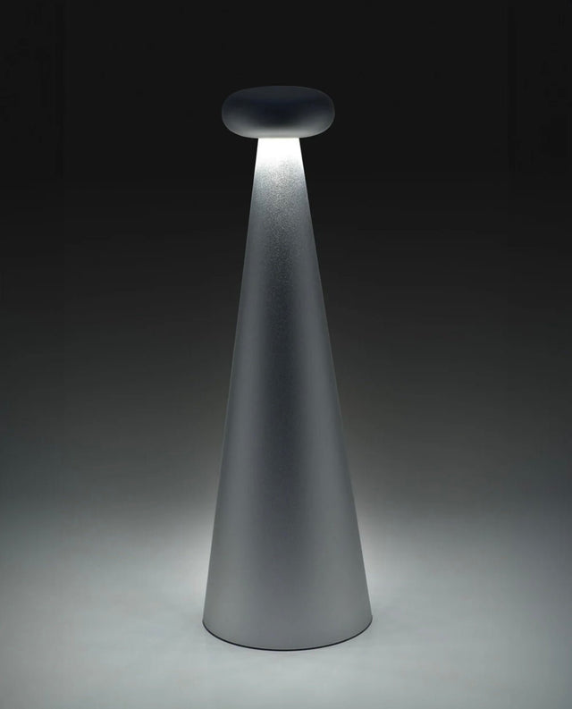 Alessi Bedin Akku Tischleuchte Braun, Detail