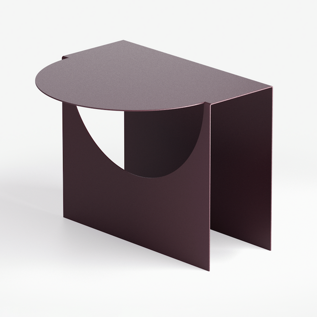 Aesthek Beistelltisch Apartment Aubergine – Beistelltisch aus Metall