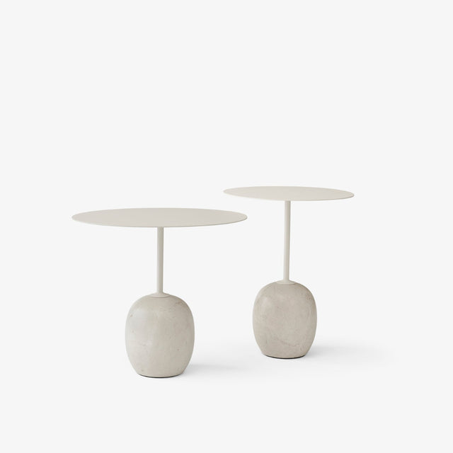 Beistelltisch Lato LN9 oval Ivory/Crema Diva - &Tradition