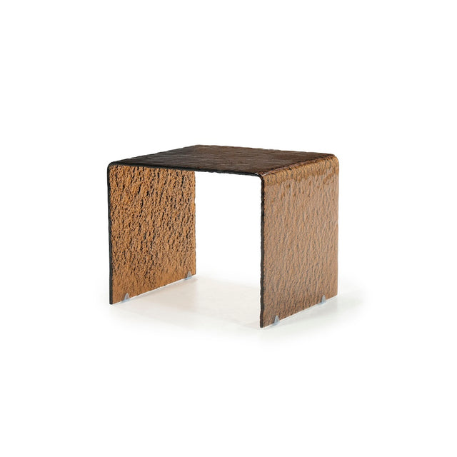 Beistelltisch Ripple Small Braun Glas - By-Boo