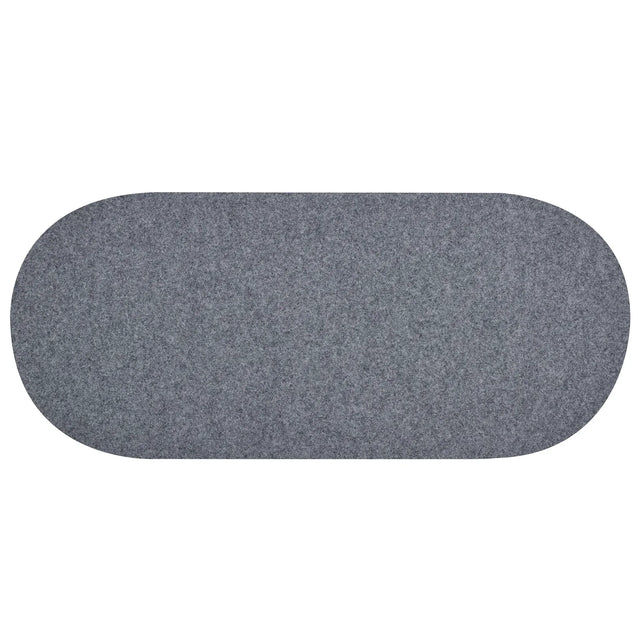 blomus ORU Sitzkissen in Stone Melange aus recyceltem Wollfilz, 34 x 79 cm