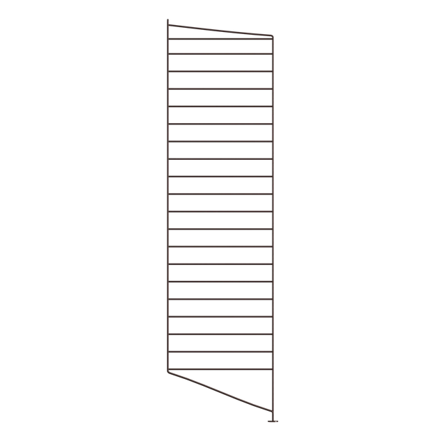 Bodenleiter einzeln Dunkelbraun 115x30cm - String Furniture Regalsystem