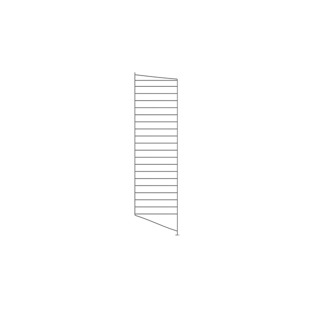 Bodenleiter einzeln Dunkelgrau 115x30cm - String Furniture Regalsystem