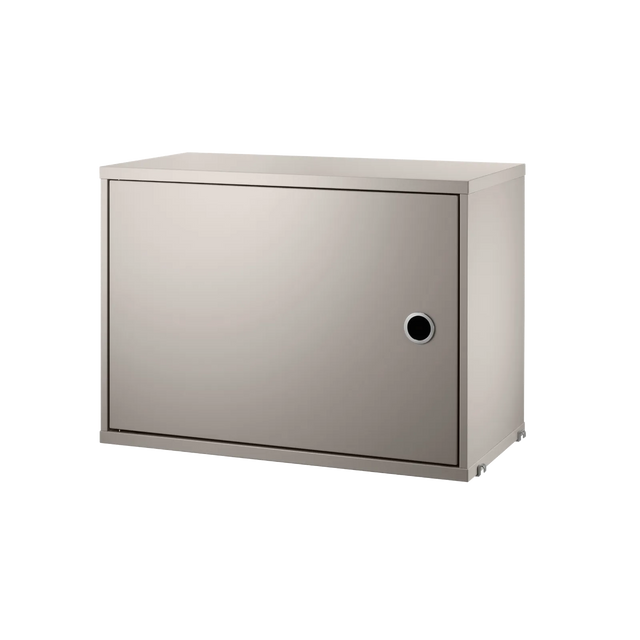 String Schrank mit Schwenktür 58×30cm Beige – Hängeschrank für das String Regal