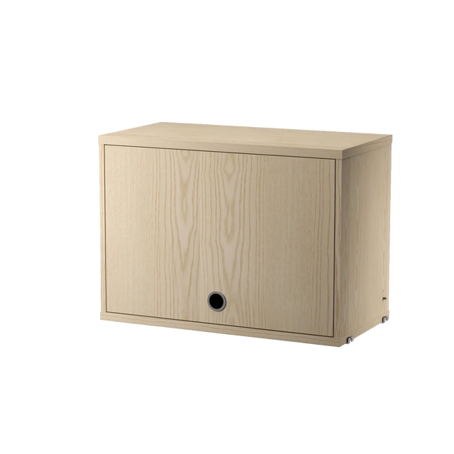 String Schrank mit Klapptür 58 cm Esche – Hängeschrank für das String Regal