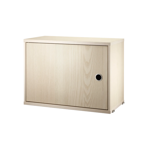 String Schrank mit Schwenktür 58×30cm Esche – Hängeschrank für das String Regal