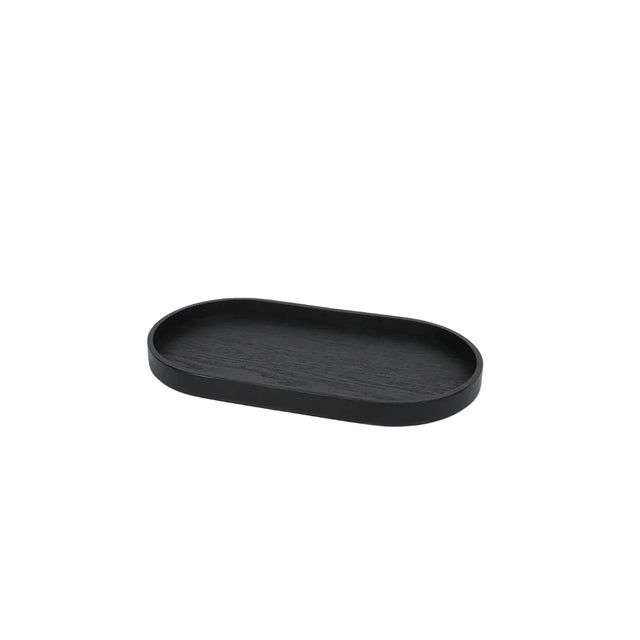 Wood Tray Holztablett aus Eiche Medium (16,5 × 30 cm) Schwarz freigestellt von EKTA Living