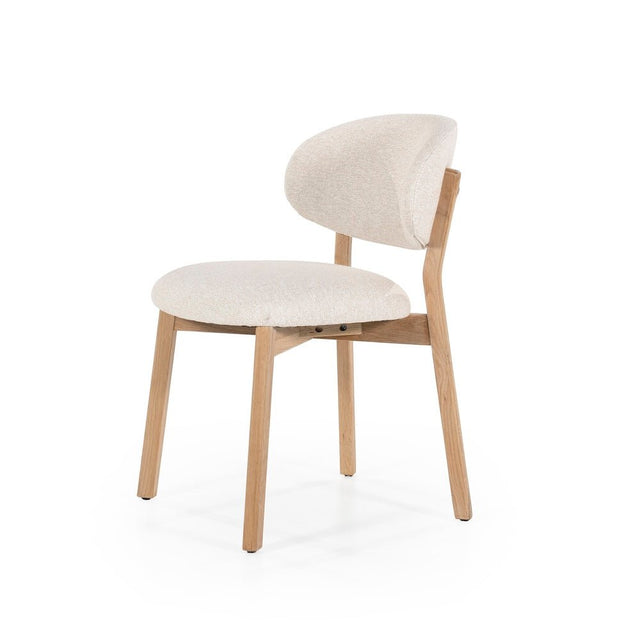 Esszimmerstuehle 4er Set Mikky Beige Polster - Eleonora - DesignWe.Love