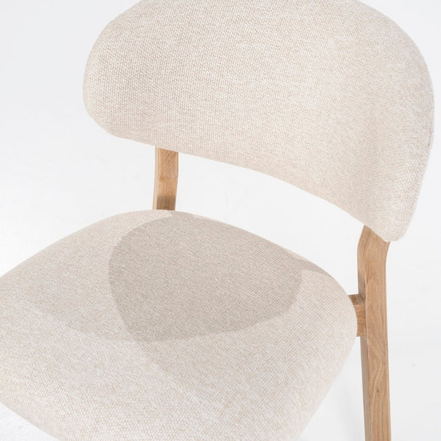 Esszimmerstuehle 4er Set Mikky Beige Polster - Eleonora - DesignWe.Love
