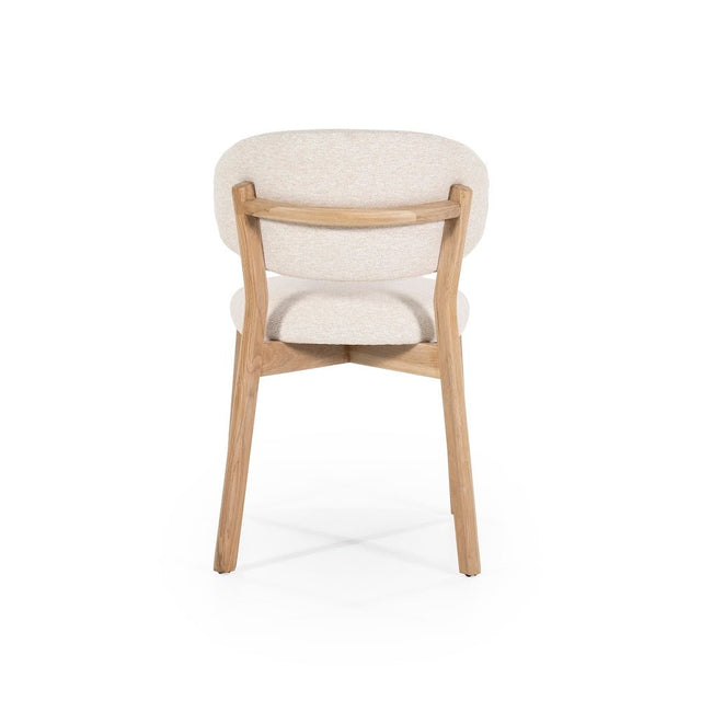 Esszimmerstuehle 4er Set Mikky Beige Polster - Eleonora - DesignWe.Love