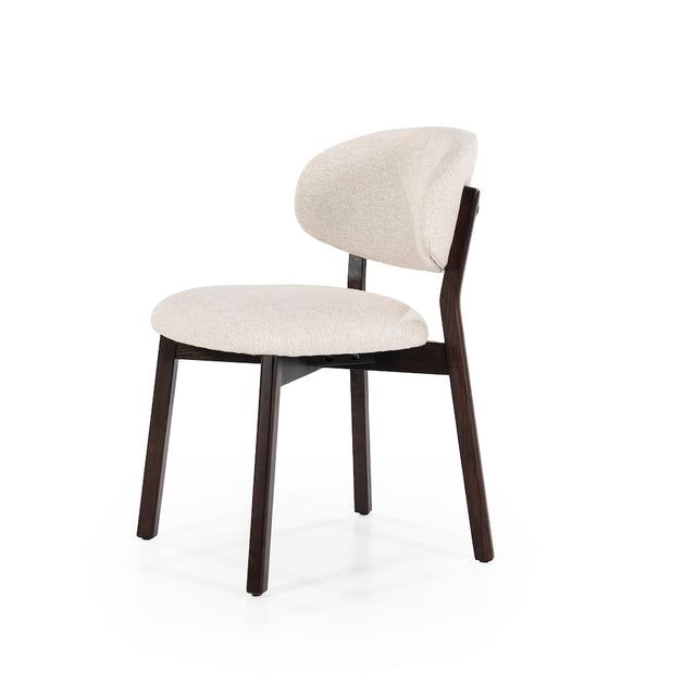 Esszimmerstuhl Mikky Eiche geräuchert/Beige - Eleonora