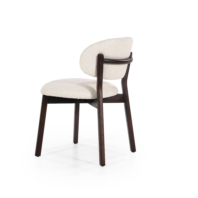 Esszimmerstuhl Mikky Eiche geräuchert/Beige - Eleonora