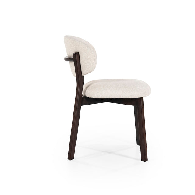Esszimmerstuhl Mikky Eiche geräuchert/Beige - Eleonora
