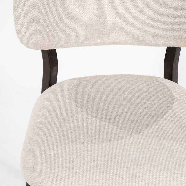 Esszimmerstuhl Mikky Eiche geräuchert/Beige - Eleonora