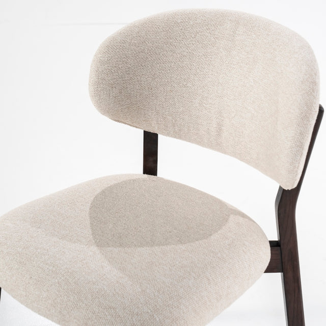 Esszimmerstuhl Mikky Eiche geräuchert/Beige - Eleonora