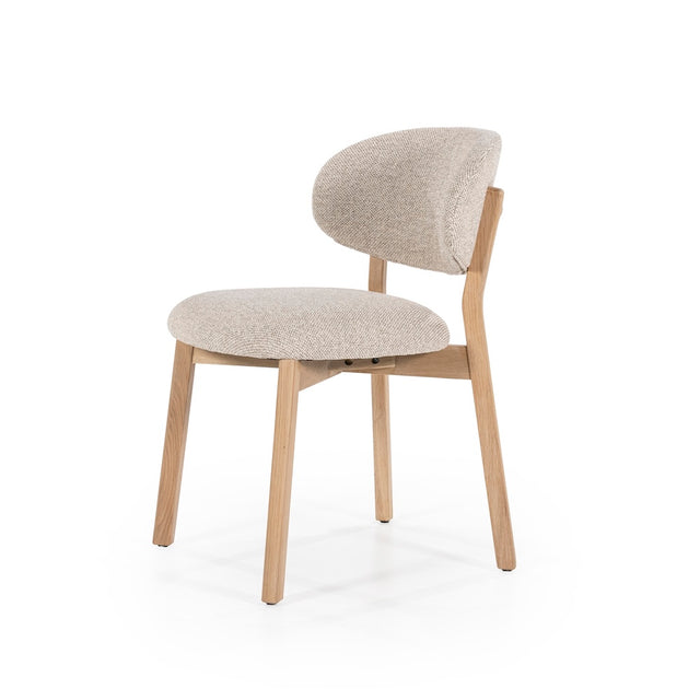 Esszimmerstuehle 4er Set Mikky Taupe Polster - Eleonora