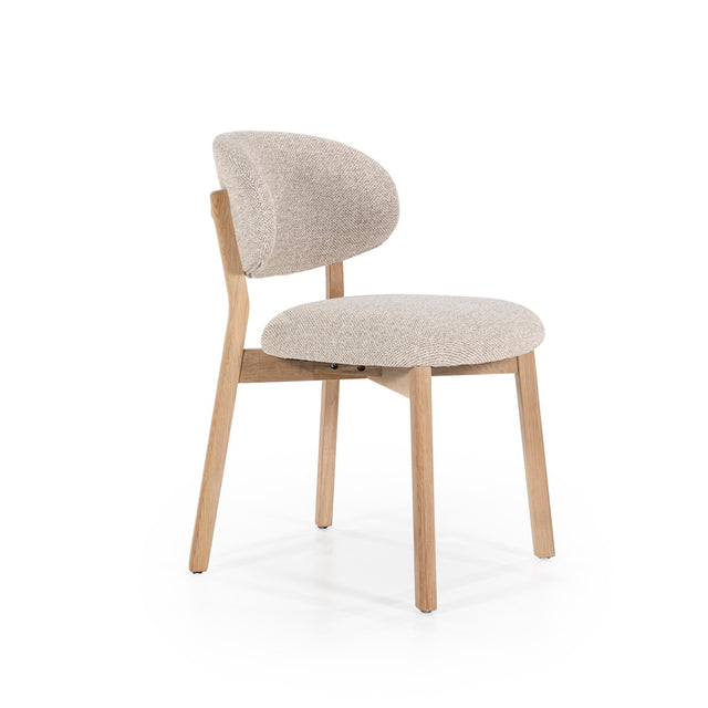 Esszimmerstuehle 4er Set Mikky Taupe Polster - Eleonora