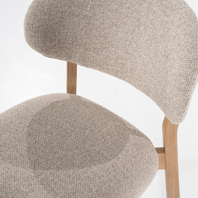 Esszimmerstuehle 4er Set Mikky Taupe Polster - Eleonora