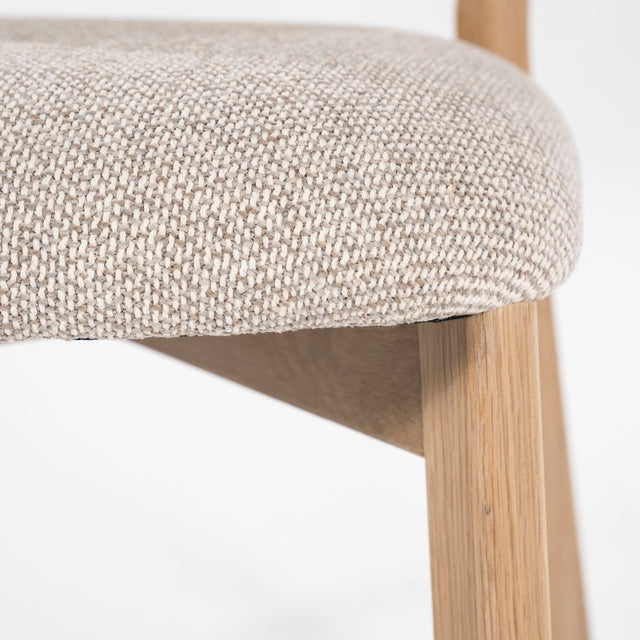 Esszimmerstuehle 4er Set Mikky Taupe Polster - Eleonora
