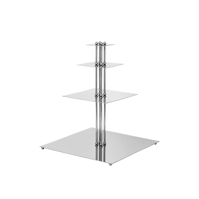 Etagere Orbelle Mirror Polished – ferm LIVING, Servierständer aus hochglanzpoliertem Edelstahl Seitenansicht