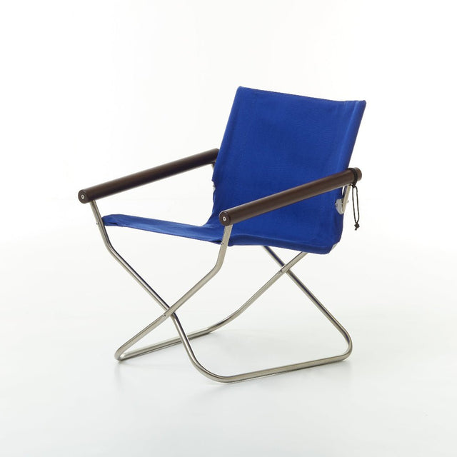 Faltstuhl Nychair X 80 Blau/Dunkelbraun - Nychair X - DesignWe.Love
