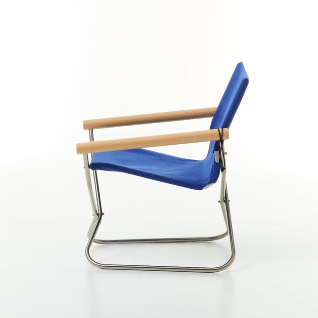 Faltstuhl Nychair X 80 Blau/Natur - Nychair X - DesignWe.Love