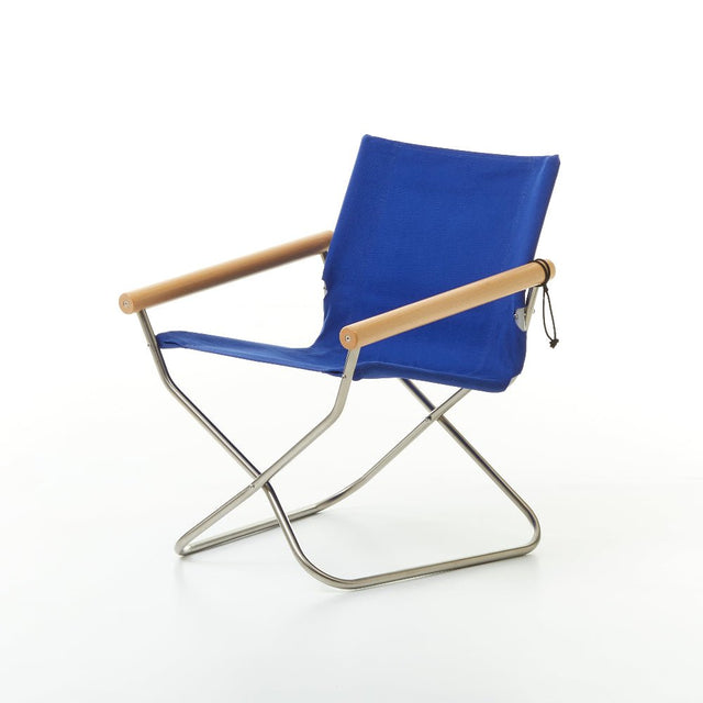Faltstuhl Nychair X 80 Blau/Natur - Nychair X - DesignWe.Love