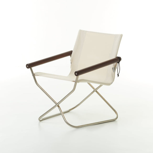 Faltstuhl Nychair X 80 Weiss/Dunkelbraun - Nychair X - DesignWe.Love