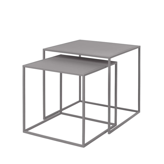 Fera Beistelltisch 2er Set morning dove (hellgrau) - Blomus - DesignWe.Love