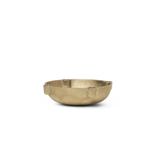 ferm LIVING Bowl Small Messing als kleiner Adventskranz