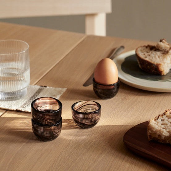 4er Set Eierbecher Tinta Deep Brown - ferm LIVING