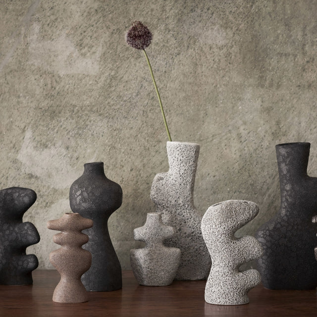 Yara Vase Large Grey Pumice - ferm LIVING