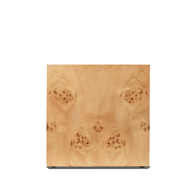 Beistelltisch Burl Cube, Natur - ferm Living