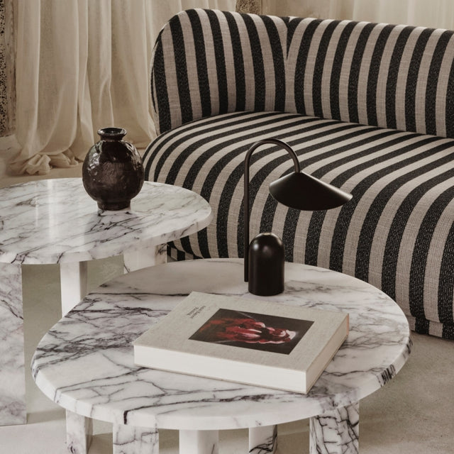 Sofa Rico Lounger, Louisiana, Sand/Black- ferm LIVING