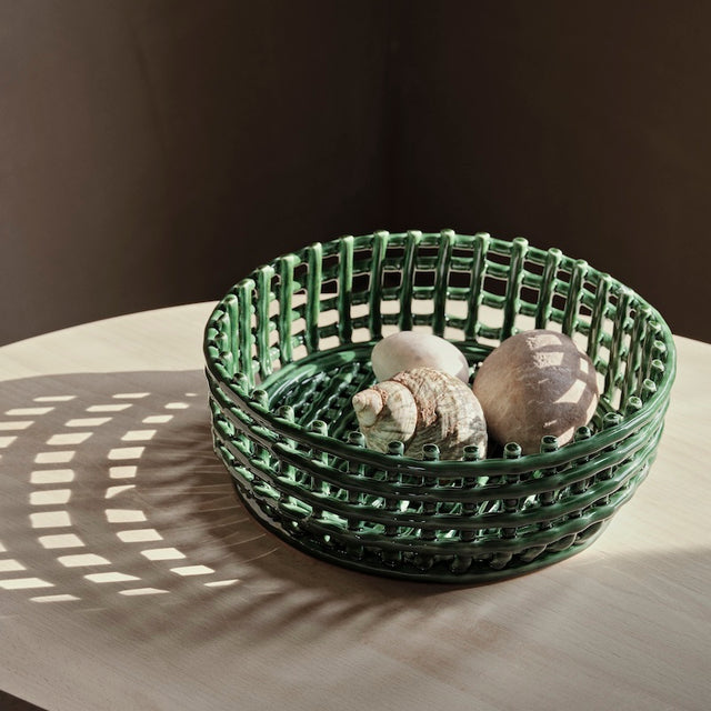 Fruit basket Ceramic Centerpiece - ferm LIVING