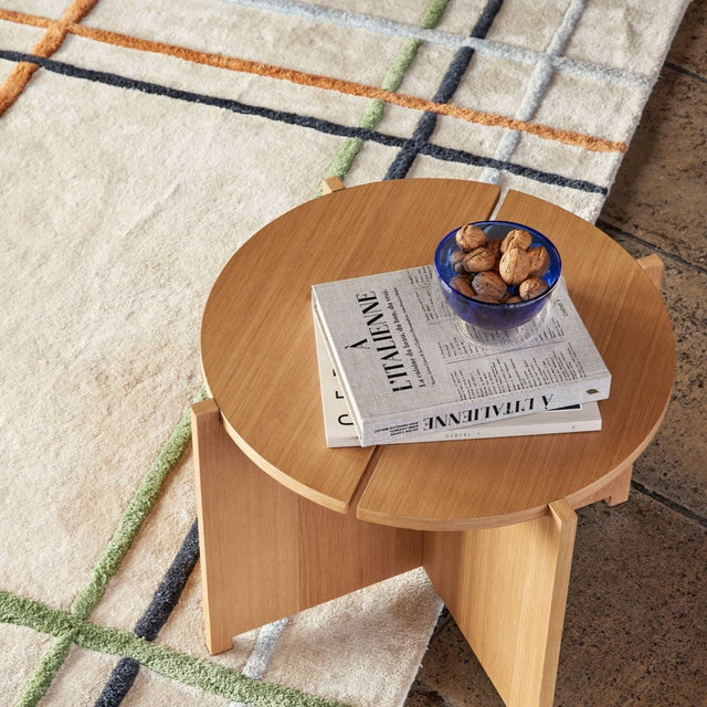 Fluffy Teppich Beige/ Multifarben - Hübsch Interior - DesignWe.Love