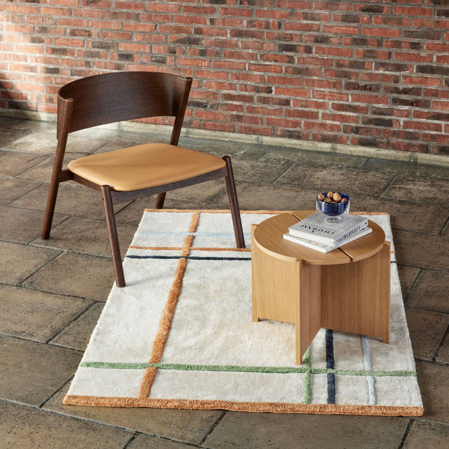 Fluffy Teppich Beige/ Multifarben - Hübsch Interior - DesignWe.Love