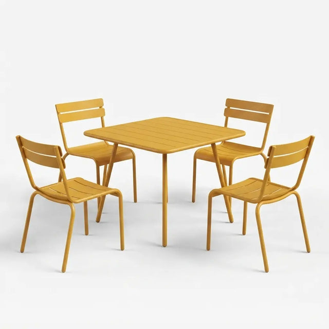 Fermob Luxembourg Gartenmöbelset (Tisch + 4 Stühle)