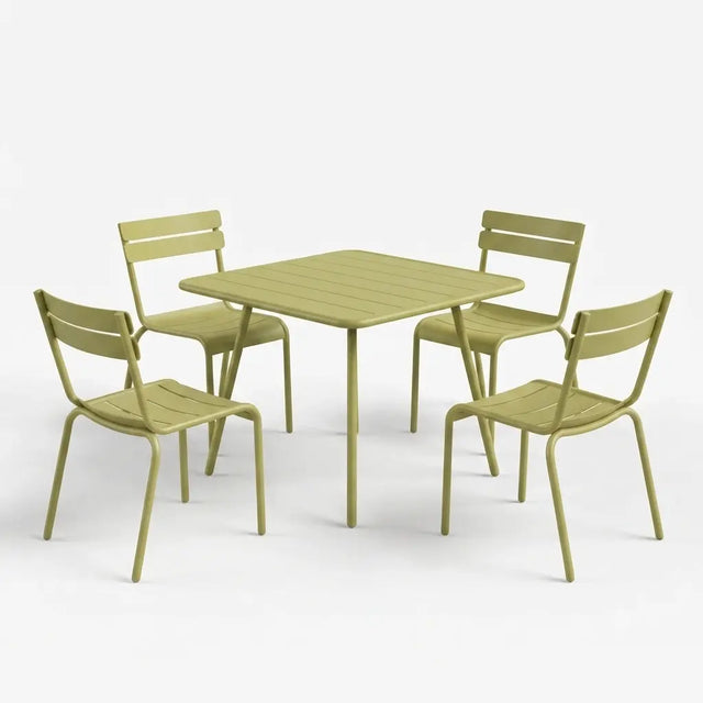 Fermob Luxembourg Gartenmöbelset (Tisch + 4 Stühle)