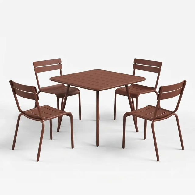 Fermob Luxembourg Gartenmöbelset (Tisch + 4 Stühle)
