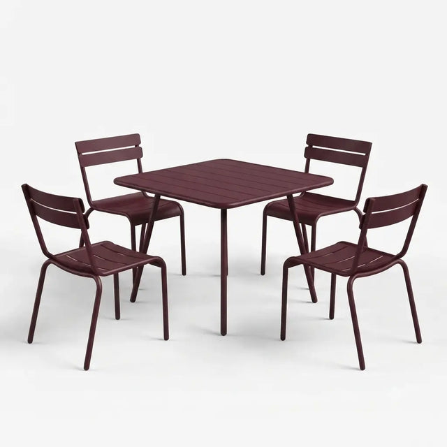 Fermob Luxembourg Gartenmöbelset (Tisch + 4 Stühle)