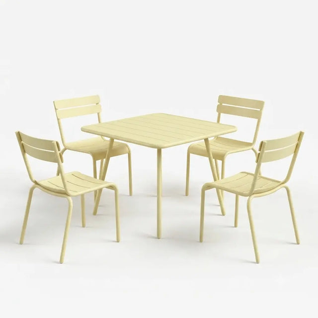 Fermob Luxembourg Gartenmöbelset (Tisch + 4 Stühle)