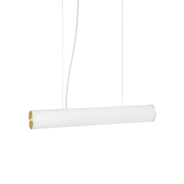 Hängeleuchte Vuelta Weiß 60cm Messing - ferm LIVING - DesignWe.Love
