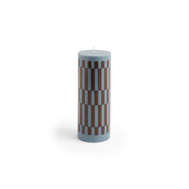 Column Candle Stumpenkerze Medium Anthrazit Bordeaux - HAY